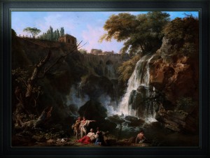 The Waterfalls at Tivoli with the Villa of Maecenas by Claude-Joseph Vernet Fine Art Old Masters Reproduction